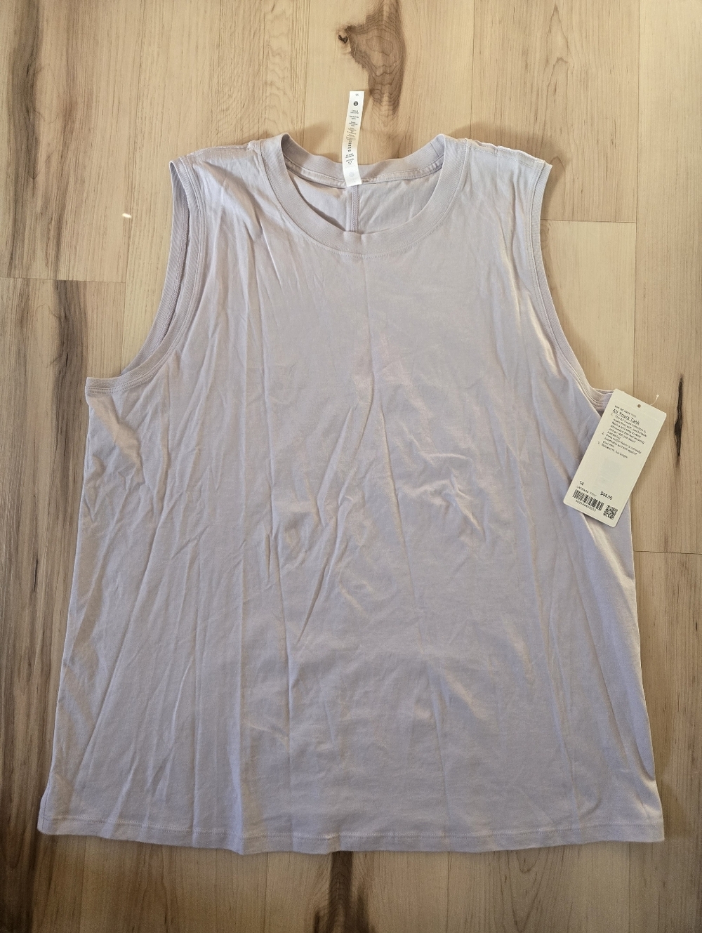 NWT Lululemon All Yours Tank, Faint Lavendar, Size 14